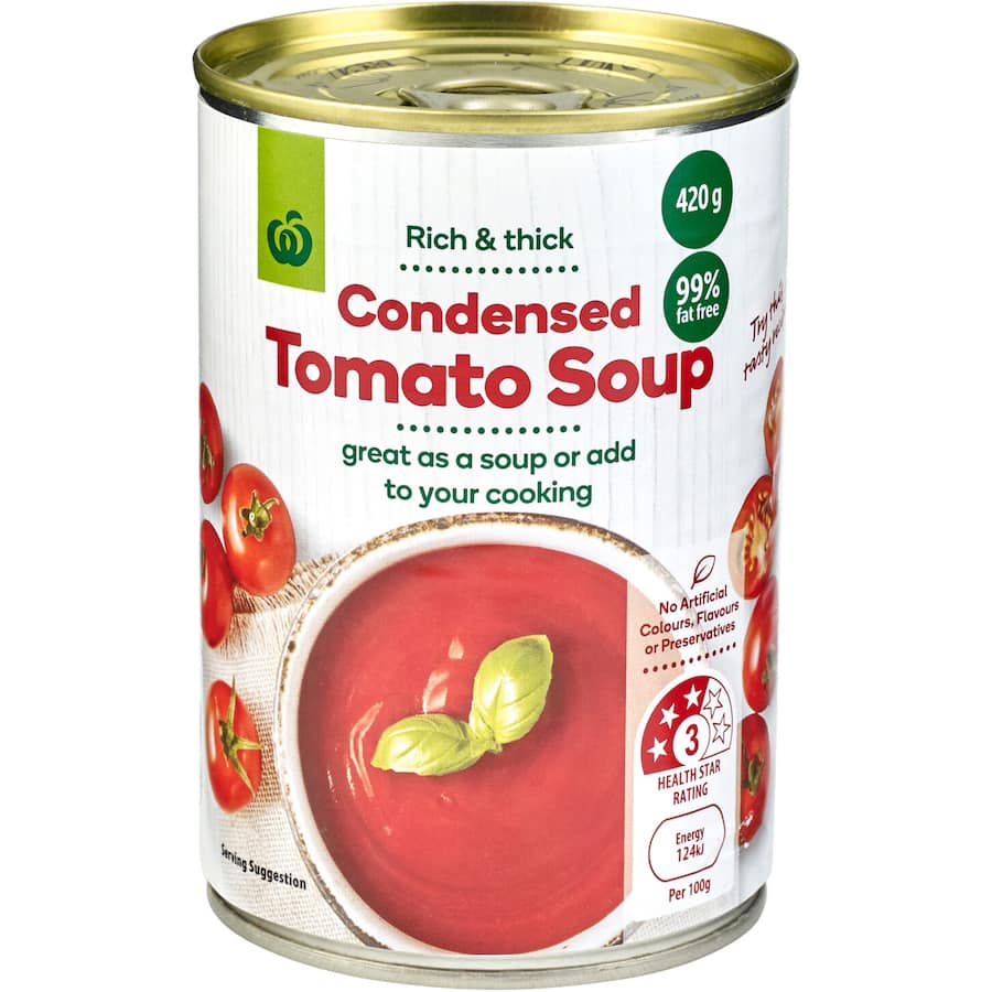Woolworths Soup Tomato Canned 420g