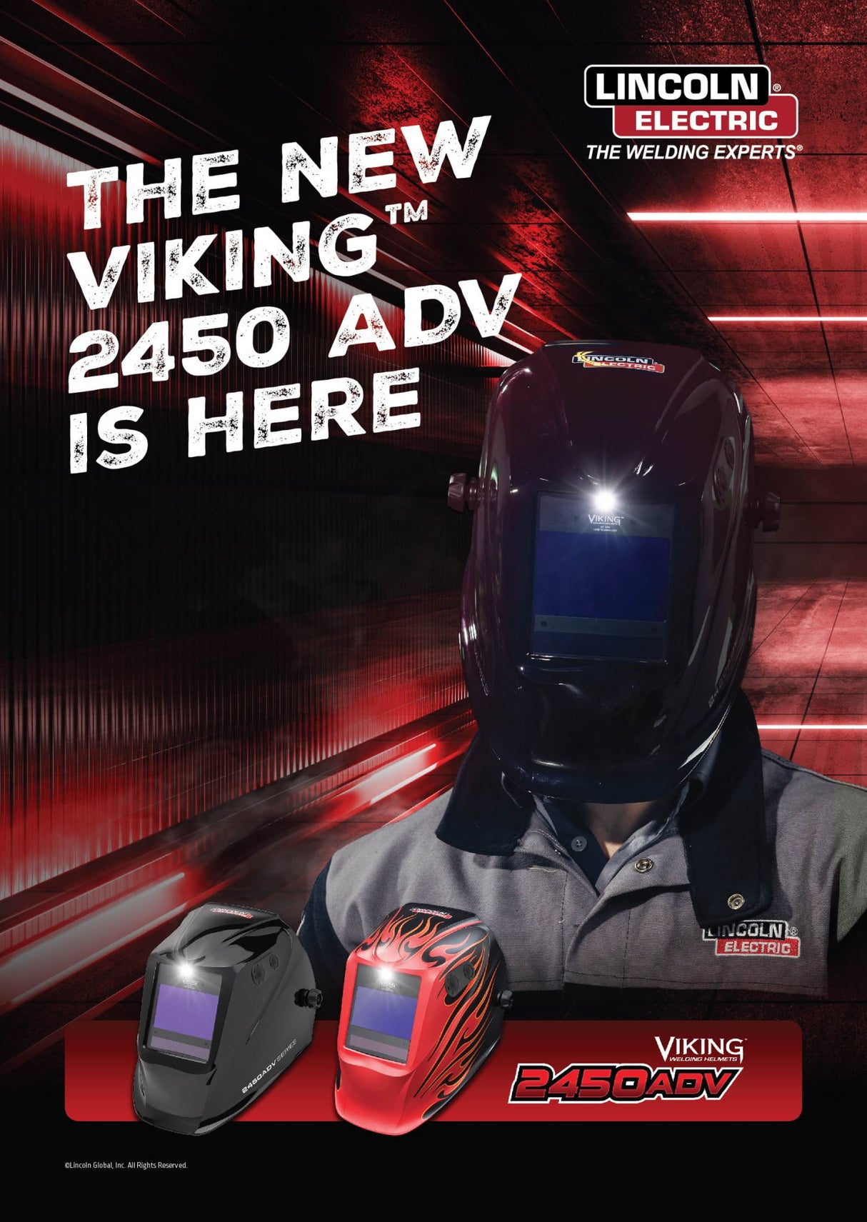 Viking 2450 ADVANCED Auto-Darkening Helmet Black
