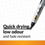 BIC ECO Vivid Permanent Marker Assorted (Box of 4)