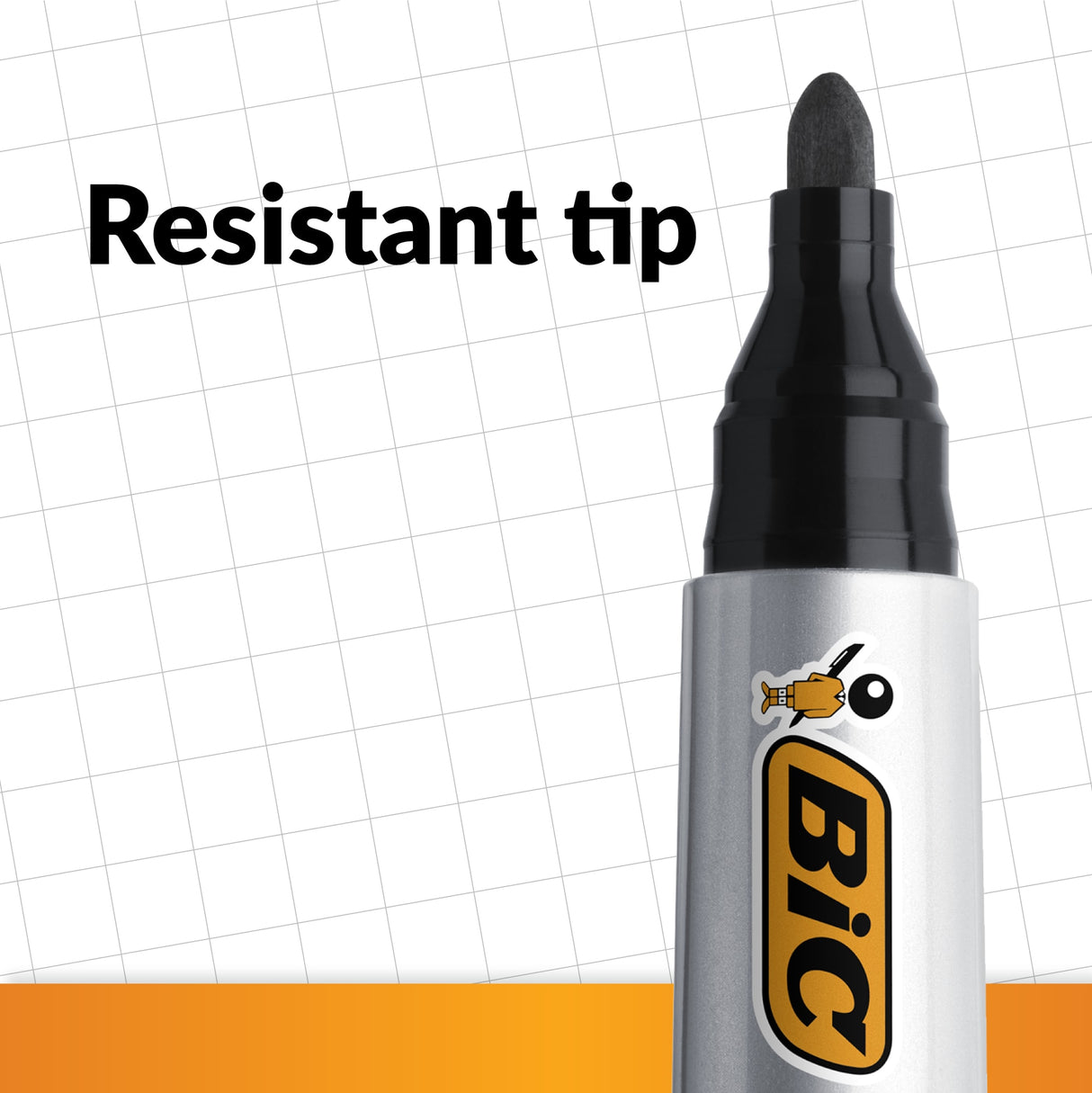 BIC ECO Vivid Permanent Marker Assorted (Box of 4)