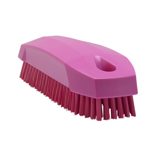 Vikan Stiff Bristle Nail Brush 130mm Pink-Each