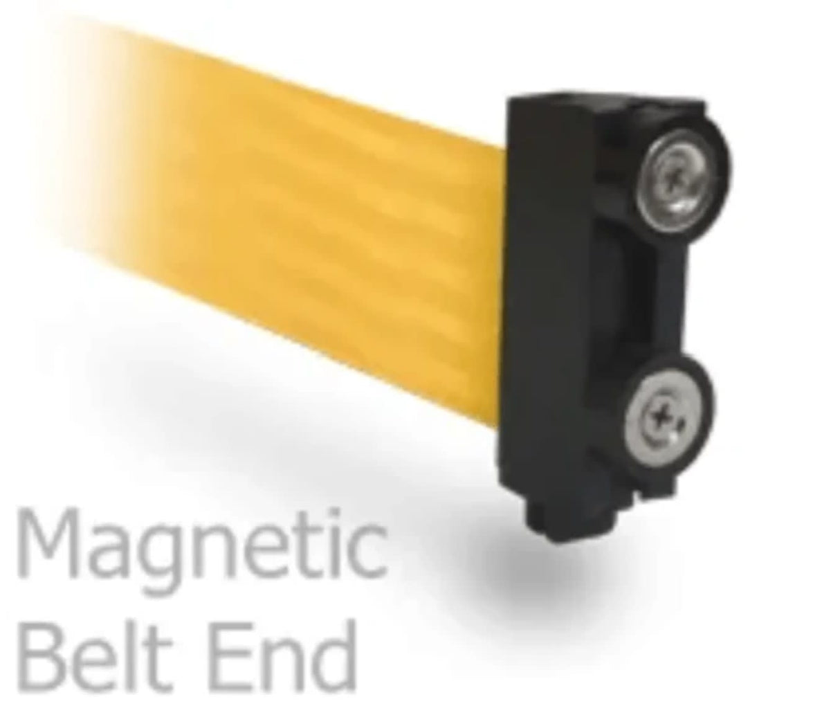 Magnetic Retractable Belt, 4.6m, black/yellow belt