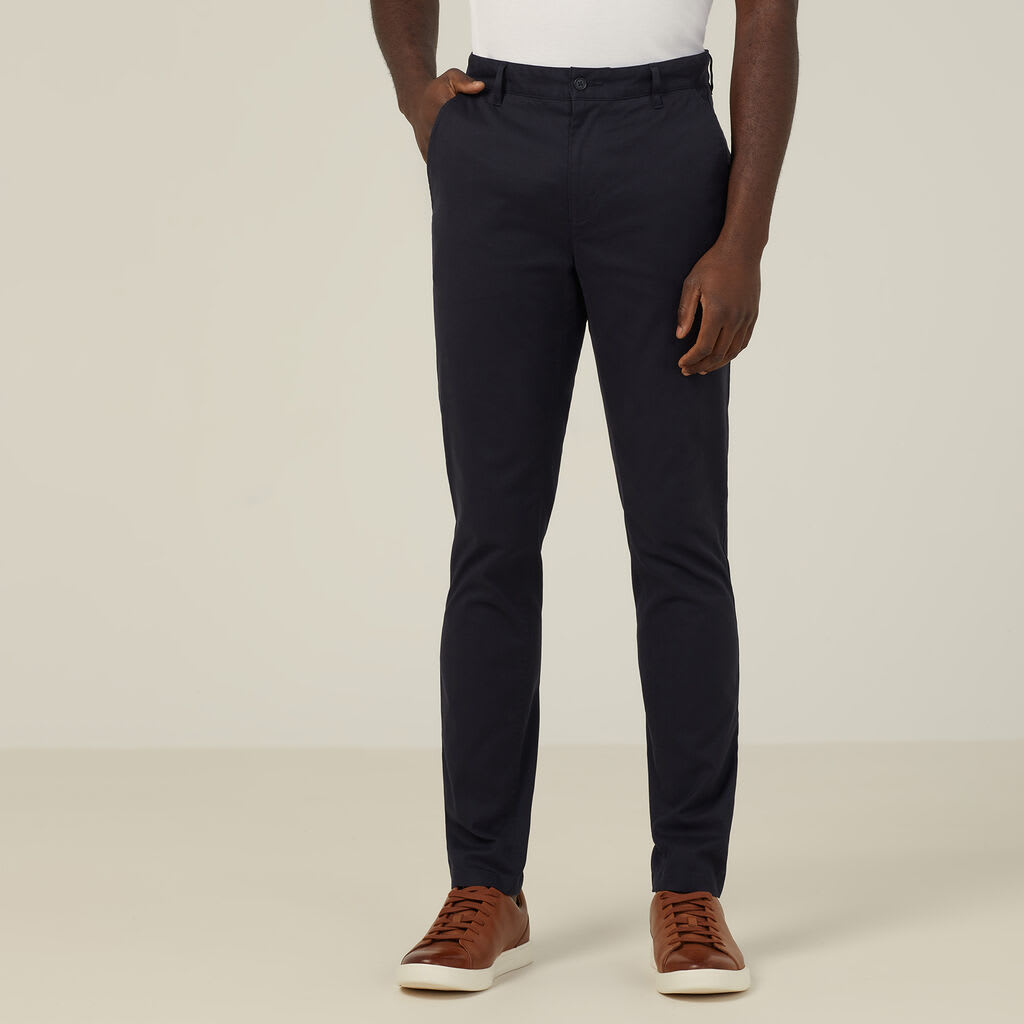 NNT, Stretch Cotton Chino Pant, CATCNM - Navy (Size: 77)