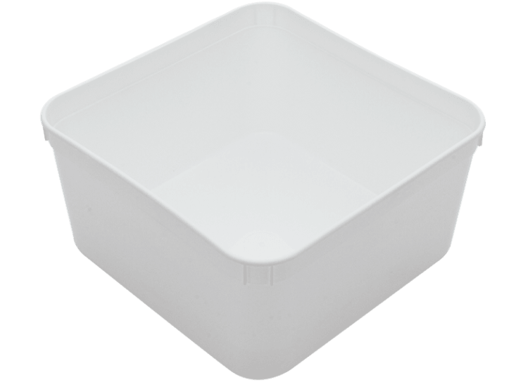 White Ice Cream Container Base-2 Litre-Each