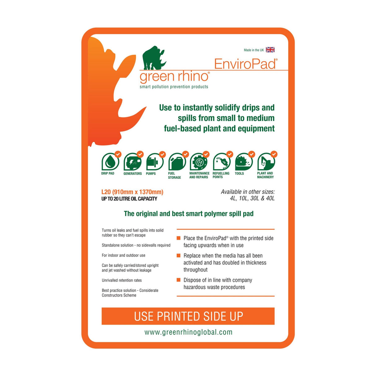 Enviropad Spill Pad - Large