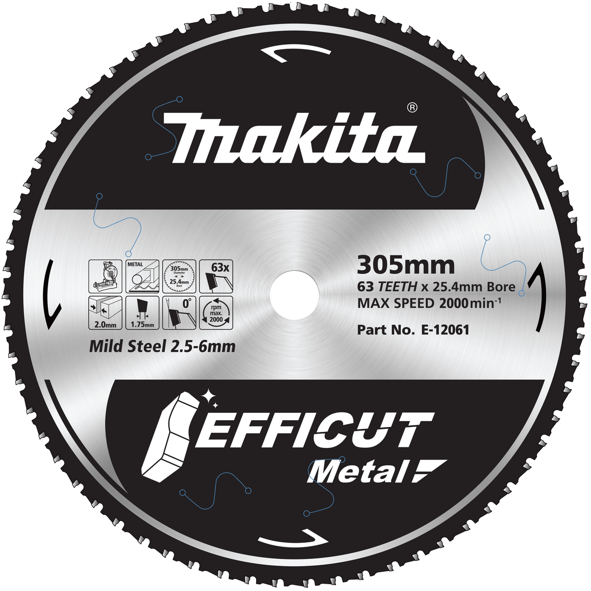 Makita 305mm Efficut Blade 305mm x 63T