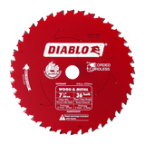 Diablo 184mm 36T Wood and Metal Carbide Saw Blade 184mm