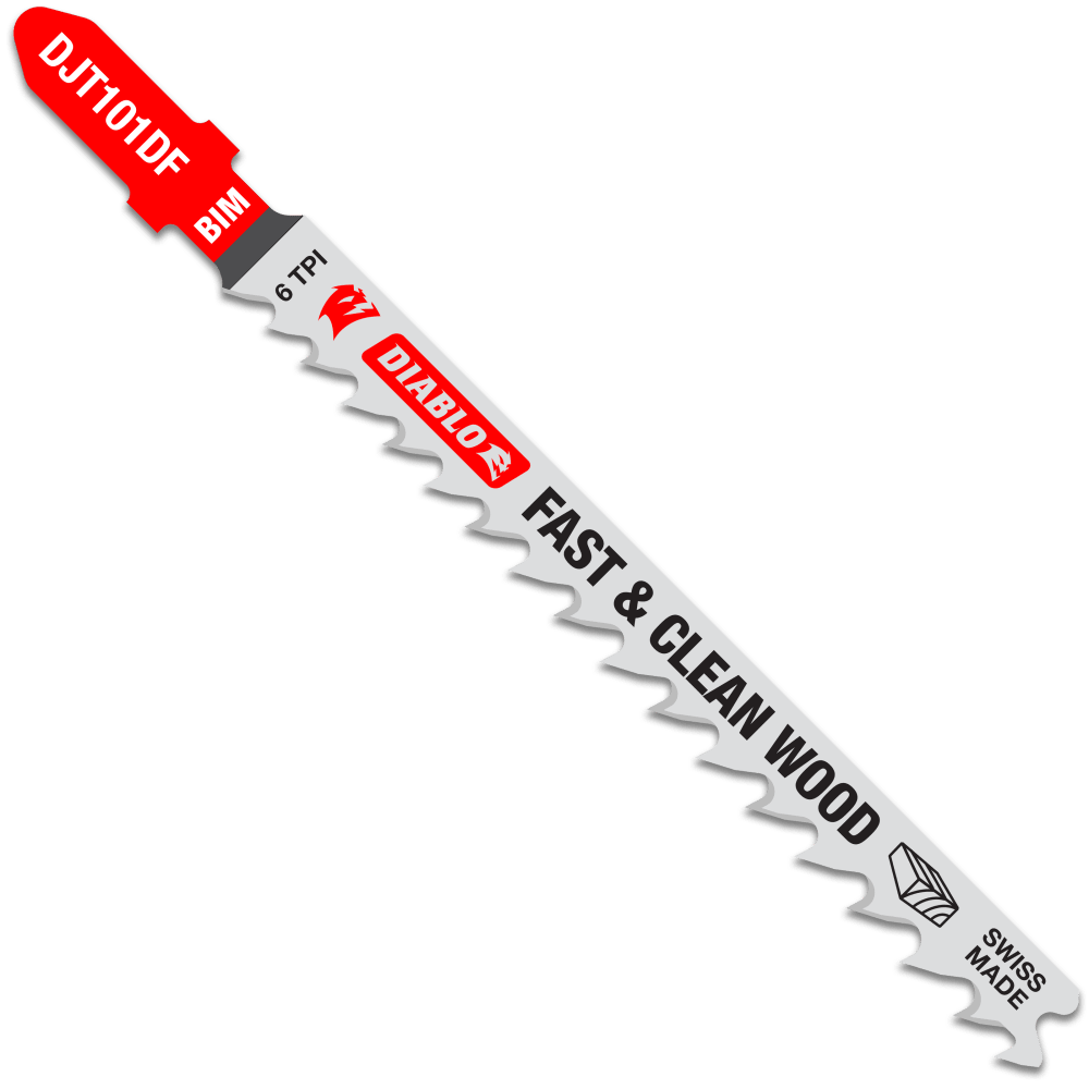 Diablo Jig Saw Blade Bi-Metal Fast Clean Wood Cuts Pack of 5