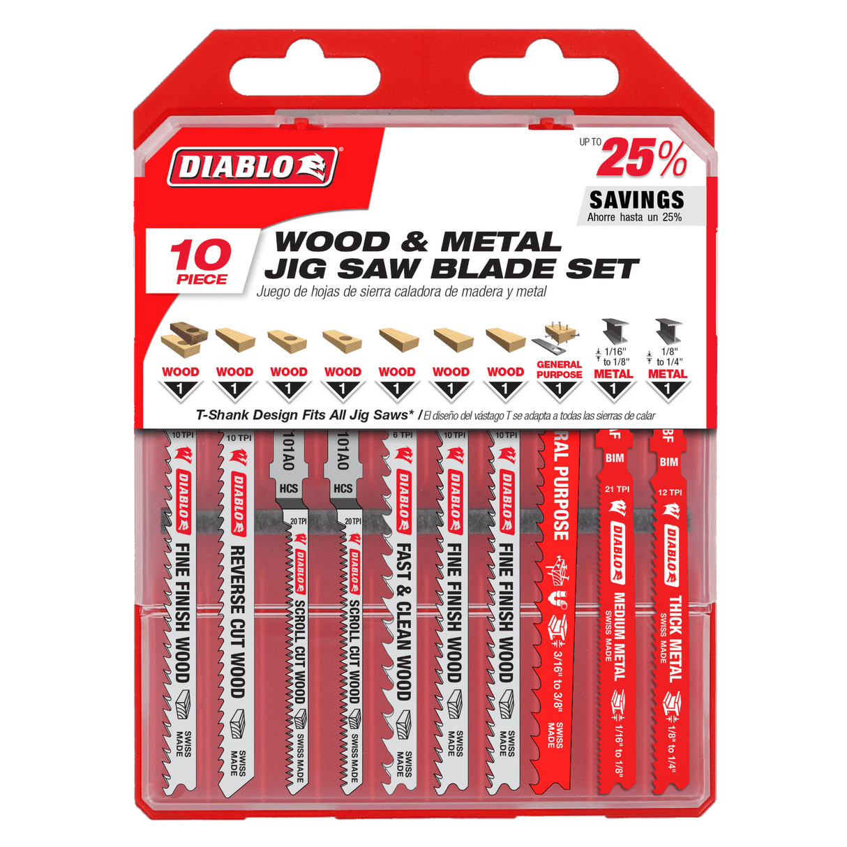 Diablo 10-Piece Wood & Metal Set