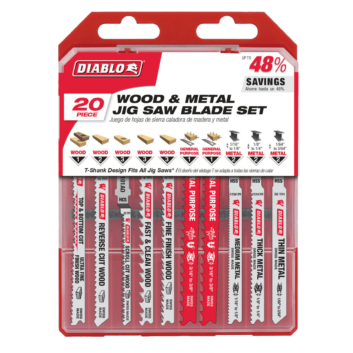 Diablo 20-Piece Wood & Metal Set