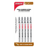 Diablo High Carbon Steel Jig Saw Blade - Wood Cuts 100mm Pack of 5