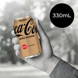 Coca Cola No Sugar Soft Drink Vanilla 330ml cans 8pack