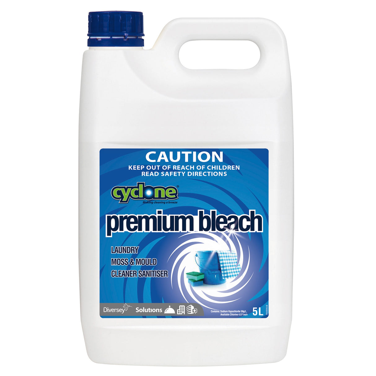 Cyclone premium bleach 5litre (Each)