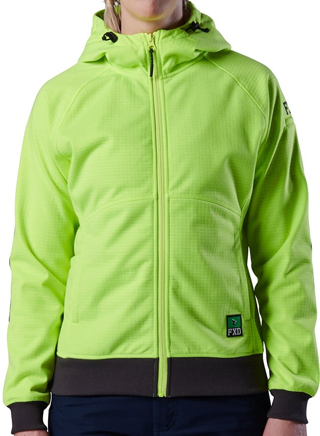 FXD, Women's Fleece Hoodie, WF-3W - Yellow (Size: 12)