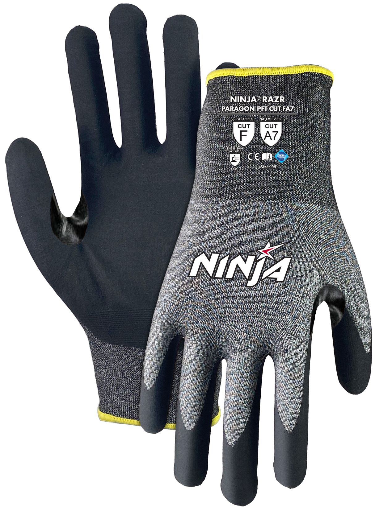 Ninja, Paragon PFT CUT F Glove (Pair) - Black - 2XL