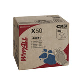 Wypall X50 4201 Single Sheet Wipers White 400 Sheets (Carton)