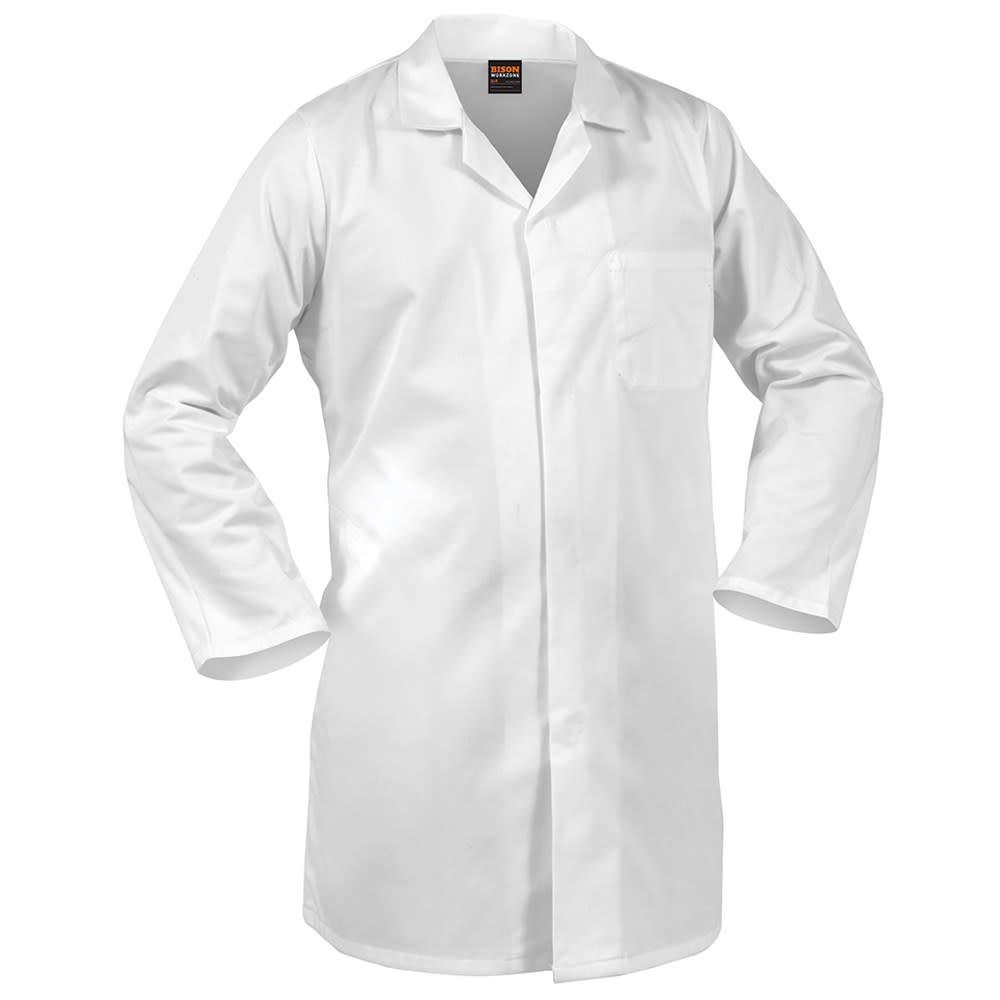 Workzone, Polycotton Food Industry Dustcoat - White - 76