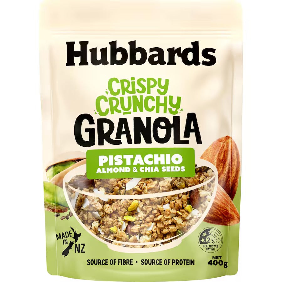 Hubbards Granola Pistachio Almond & Chia 400g