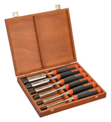 BAHCO ERGO Splitproof Woodworking Chisel Set Wooden Box 6 Piece
