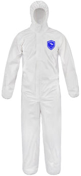 Workhorse Disposable SMS Coverall S-3XL (Each) - White - S