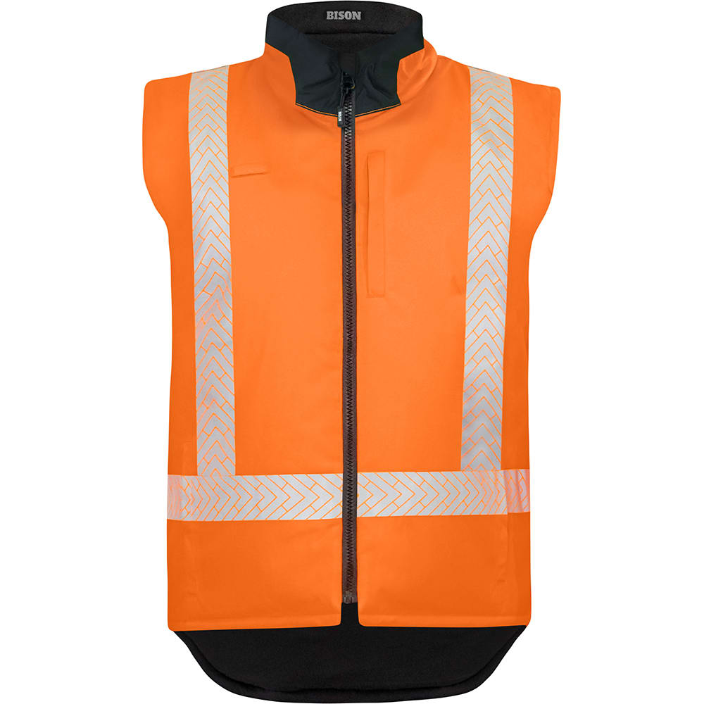 Bison, Stamina Reversible TTMC-W23 Puffer Vest - Orange (Size: XSM)