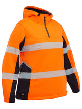 Bisley, Women's FLX & MOVE Liquid Repellent Hoodie - Orange/Navy - 20