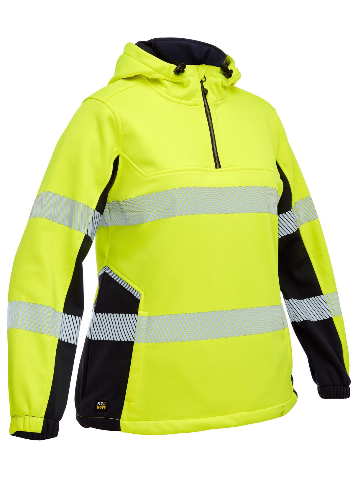Bisley, Women's FLX & MOVE Liquid Repellent Hoodie - Orange/Navy - 20