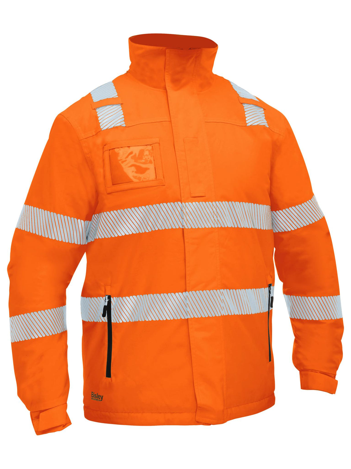 Bisley, Hi Vis Heated Jacket with Hood, BJ6842T - Orange - 3XL