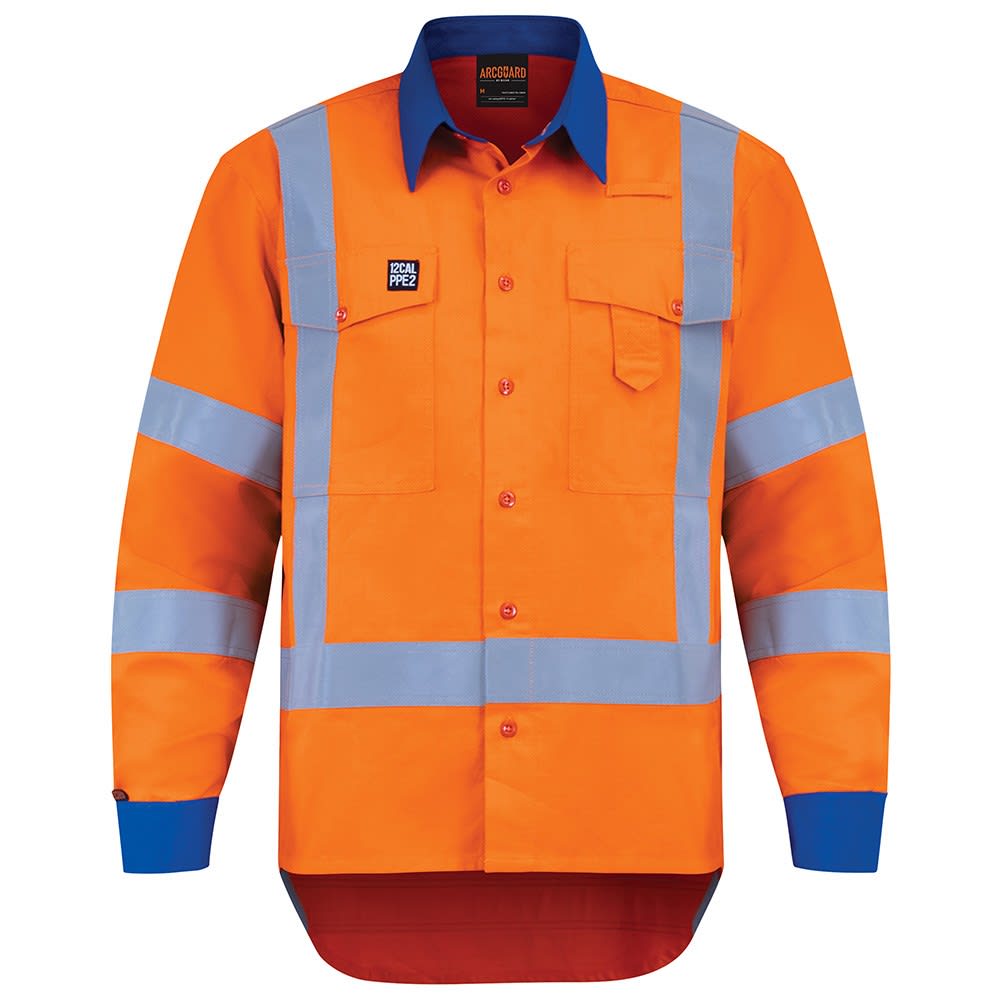 Arcguard, 12cal Inheratex TTMC Shirt, 213172RBO - Royal Bl/Orange (Size: 4XL)