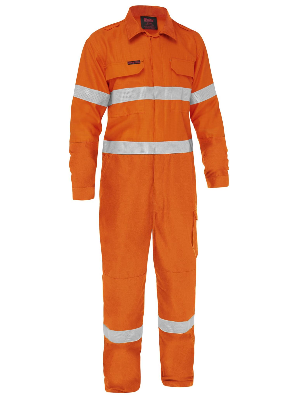 Bisley, Hi Vis Flame Resistant Vented Overall - Orange (Size: 97)