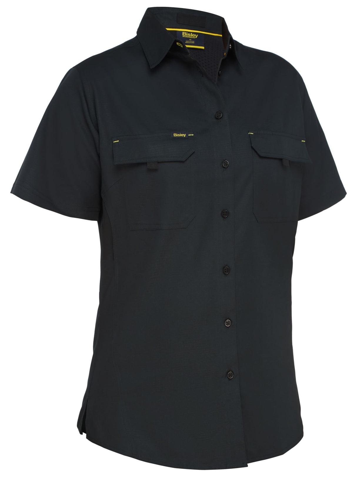 Bisley, Women's X Airflow Ripstop Shirt - Black (Size: 16)