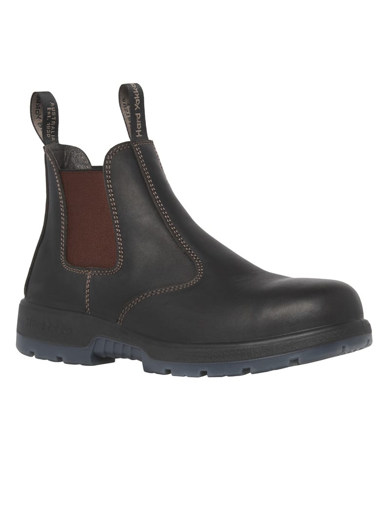 Hard Yakka Outback Steel Toe Safety Boot - Brown - Brown - 08