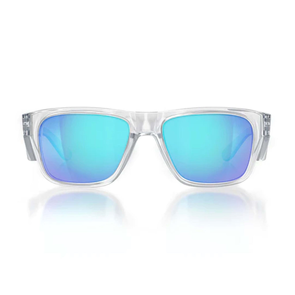SafeStyle Fusions Clear Frame Blue Polarised Lens