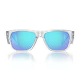 SafeStyle Fusions Clear Frame Blue Polarised Lens