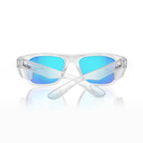 SafeStyle Fusions Clear Frame Blue Polarised Lens