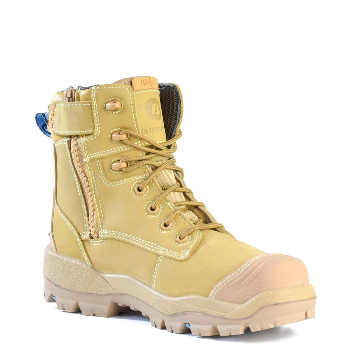 Bata Longreach Zip Safety Boot 804-88015 - Wheat (Size: 13)