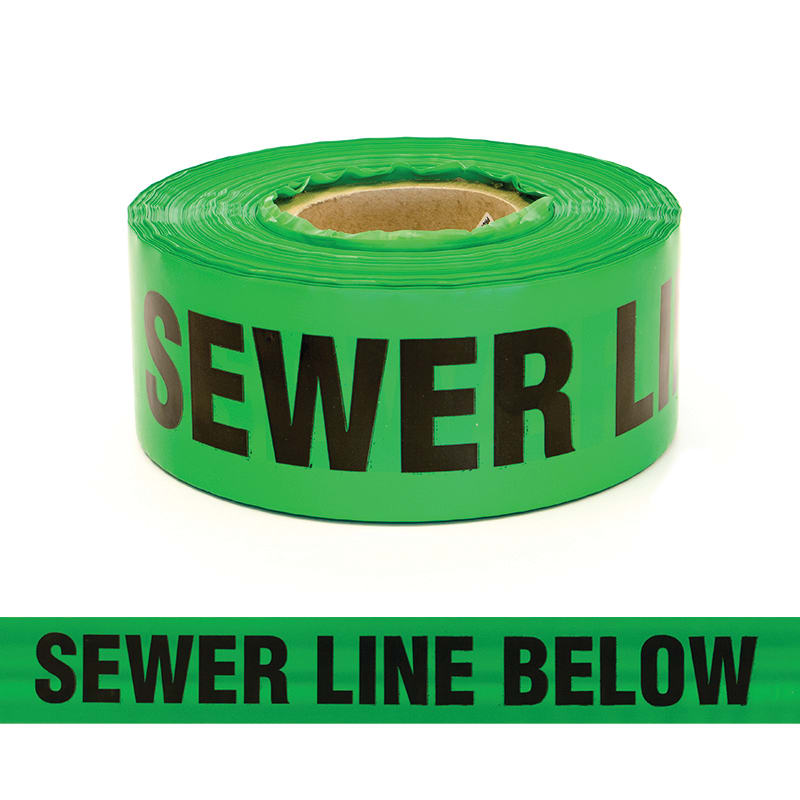 Trench Warning Tape - Sewer Main Below 75mm x 250m