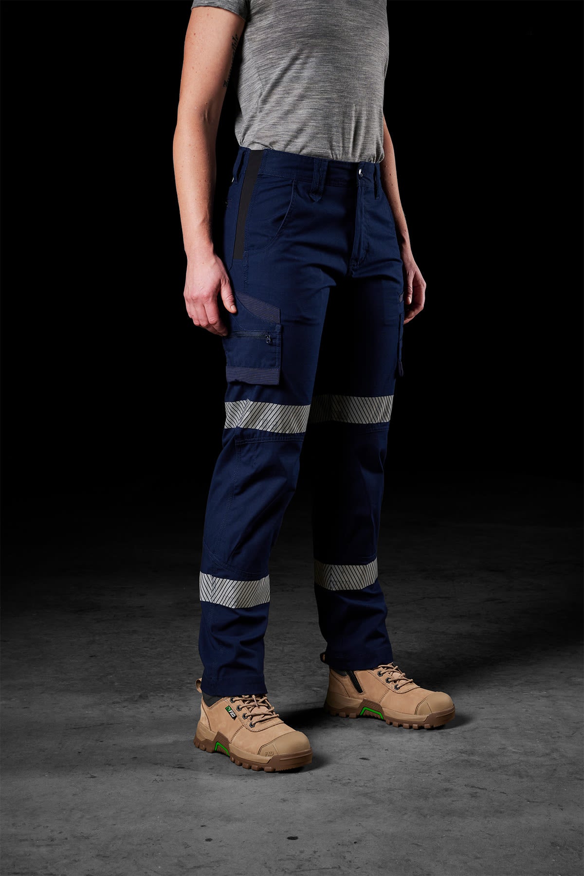 FXD, Womens Reflective Stretch Work Pants, WP-7WT - Navy (Size: 20)
