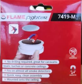 Flamefighter S11 Smoke Alarm Magnetic Fixing Plate