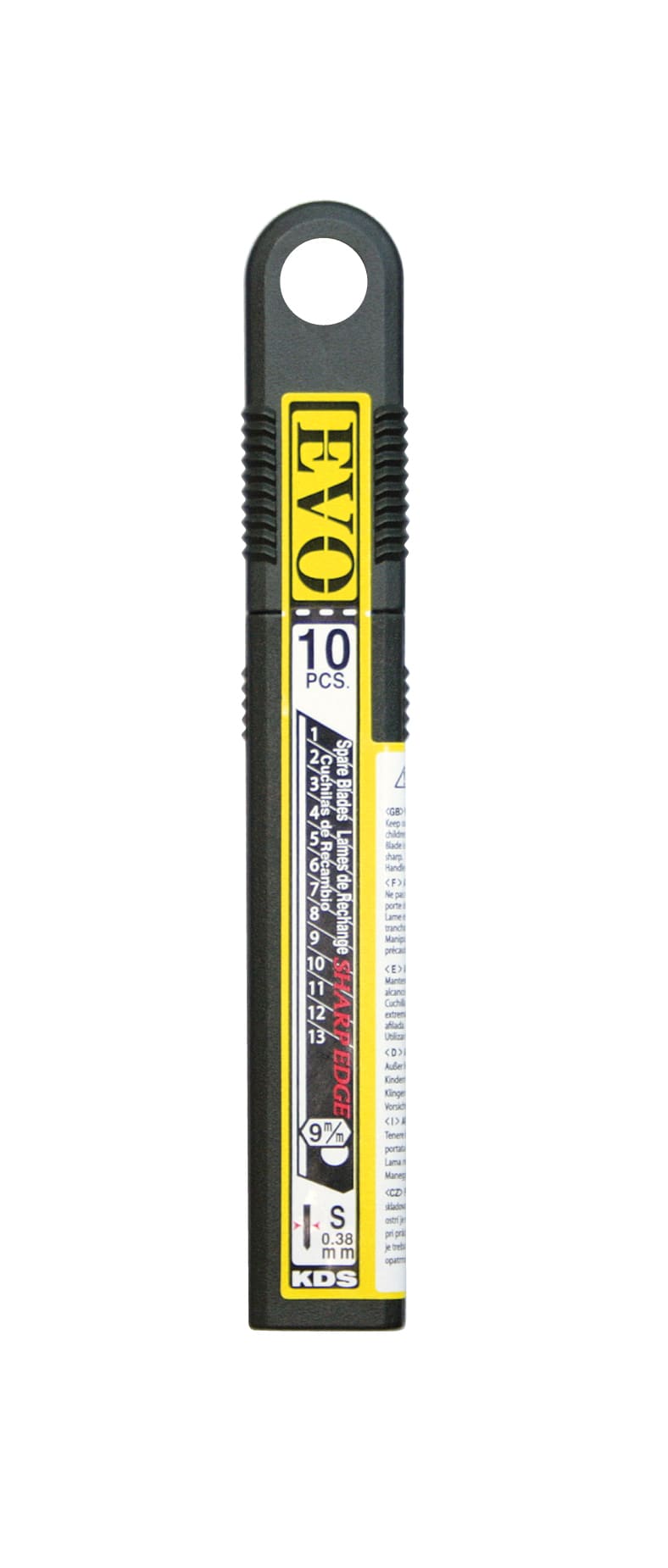9mm EVO Heat toughened black blades