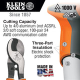 Electrician Cable Cutter Insulated High Leverage