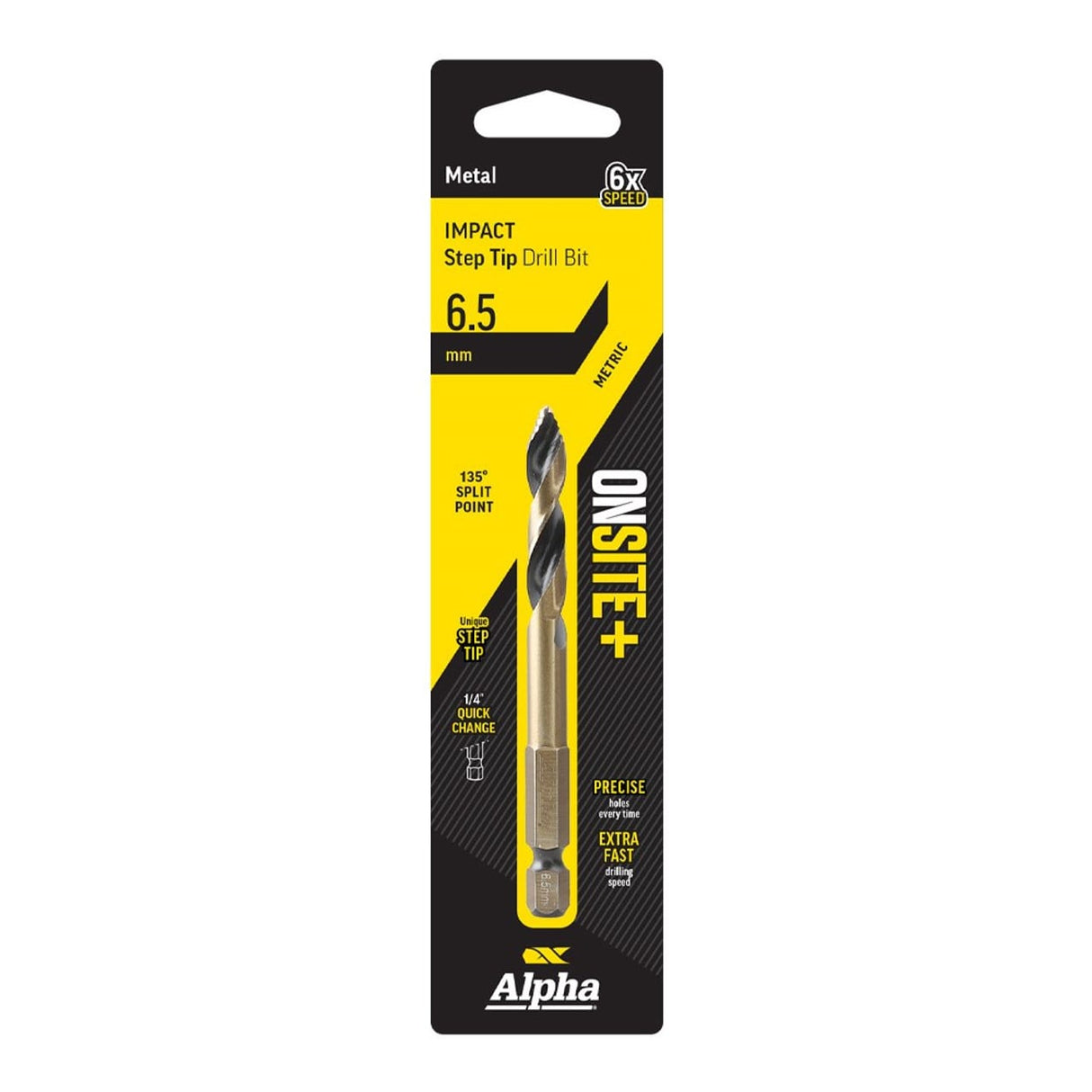 Alpha ONSITE Plus Impact Step Tip Drill Bit 6.5mm