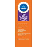 Olsent Screw Candle Bulb Led 4w 470 Lumen Warm White 2pack