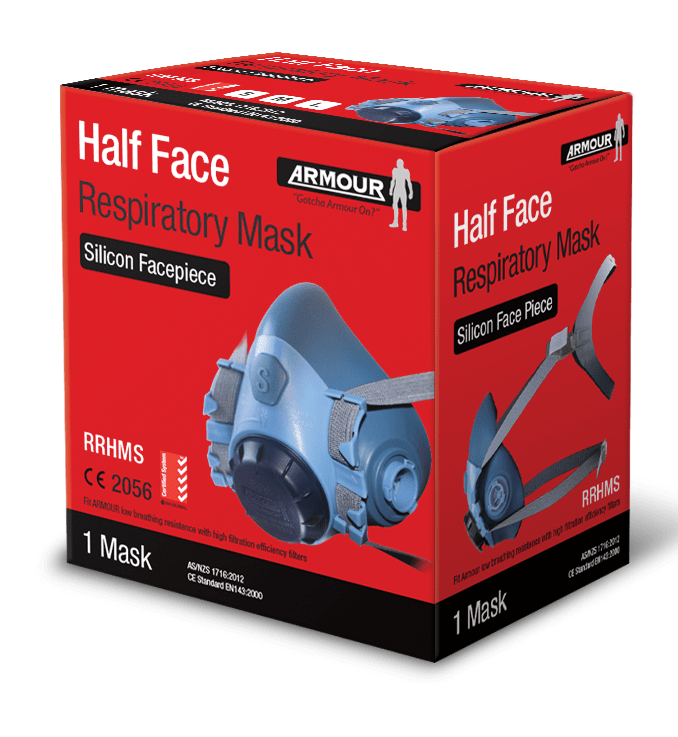 Armour Silicone Half Face Respirator Medium