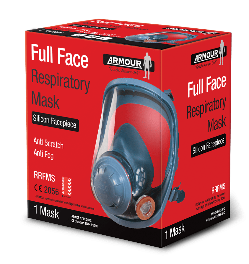 Armour Silicone Full Face Respirator Medium