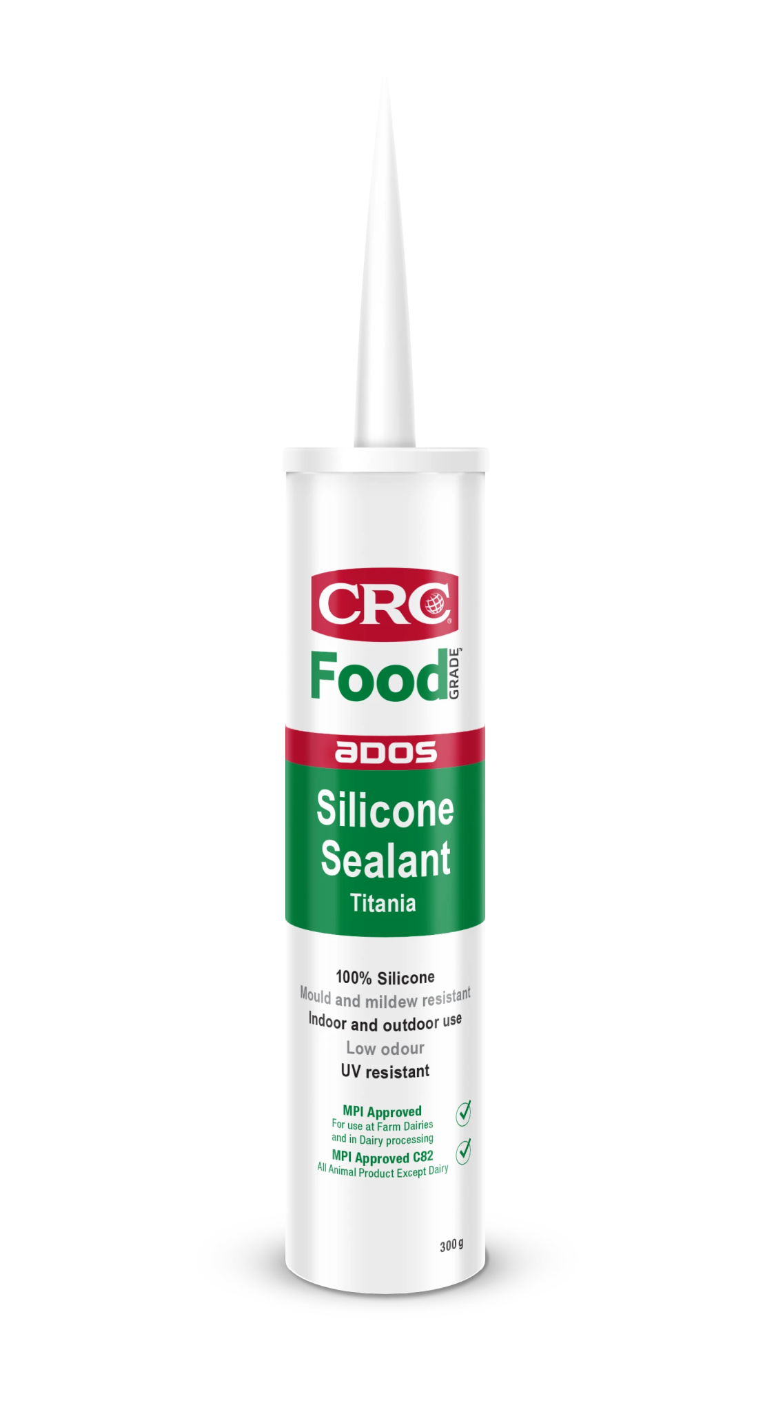 ADOS 3314 Food Grade Silicone Sealant Titania 300g (Each)
