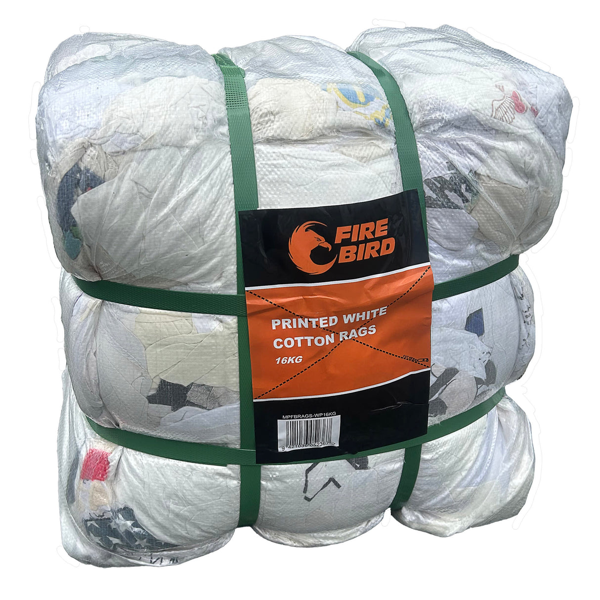 Rags Printed White T-Shirt 16kg