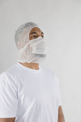Non-Woven Hood with Face Mask (Carton of 500)