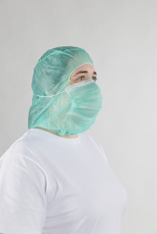 Non-Woven Hood with Face Mask (Carton of 500)
