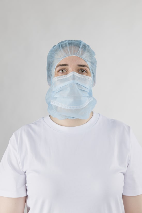 Non-Woven Hood with Face Mask (Carton of 500)